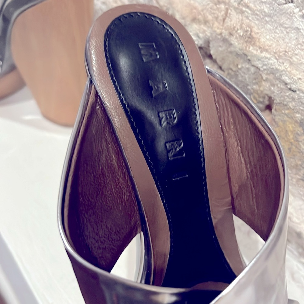 Metallic silver Marni platform - Picture 6 of 9